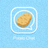 Potato Chat 概念图标 - 一个土豆形状的聊天气泡