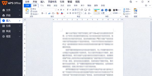WPS Office软件界面展示文档编辑与工具栏